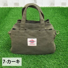 ゴルフ カートバッグ ラウンドバッグ メンズ レディース ミニバッグ ミニトートバッグ 2WAY キャンバス 小物 かばん 鞄 アウトドア 小さめ おしゃれ 7-カーキ