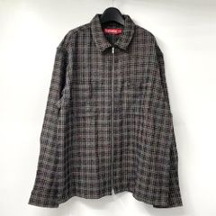 26SS Supreme Boucle Zip Up Shirt Black M - メルカリ