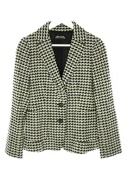 マダムジョコンダ MADAM JOCONDE ジャケット 千鳥格子 ホワイト 白 黒 40 上着 アウター ラピーヌのサムネイル