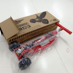 【KIDS SCOOTER】キッズスクーター ロック ドクロ 耐荷重40kg レッド ブラック 箱・袋付き ユニセックス【未使用品】3-5 41036