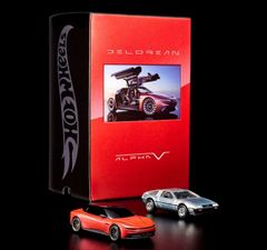 Hot Wheels x DeLoreanホットウィール デロリアン DMC-12 & Alpha5 コレクターセット /Hot Wheels 1/64 ミニカー