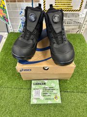【未使用品】[アシックスワーキング] 安全靴 作業靴 ウィンジョブ CP604 G-TX 001:ブラック×ガンメタル 26.5 cmのサムネイル