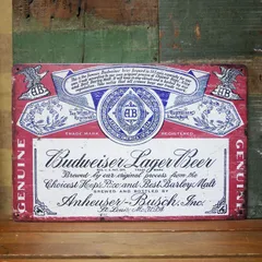 バドワイザーエアー看板　非売品 Vintage 1960s Budweiser Beer Lighted Bubble Sign Wall