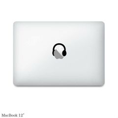 【全機種対応】MacBook ステッカー スキンシール デカール ヘッドフォン