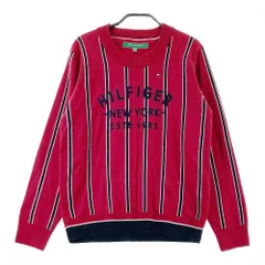 サイズ：LL TOMMY HILFIGER GOLF トミー ヒルフィガーゴルフ ; ニットセーター ストライプ柄 ピンク系 [240101375405] ゴルフウェア レディース ストストのサムネイル