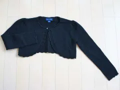 ラルフローレン キッズ ralph lauren 長袖 ボレロカーディガン 黒 通塾 フォーマル お受験 面接 受験服 入学式 卒園式 5歳 約110cm【中古】 ユーズド ★3 ニット キッズ 子供服 女の子 ガールズ 女児 アウトレット リサイクル