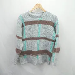 ◇ ⊇ JAYRO ジャイロ ローゲージ 長袖 ニット サイズM グレー ブラウン ミント レディース E  【1507030014988】