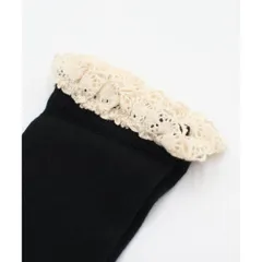 ☆ ブラック ☆ 18-20cm ☆ マイマイハイソックス(2color) キッズ 女の子 ハイソックス 靴下 ソックス くつ下 膝下 フリル 子供 こども 子ども フォーマル カジュアル シンプル 卒園式 入学式 入園式 七五三 可愛い おしゃれ