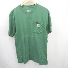 ◇ ⊂ カーハート シンプル系 半袖 半袖Tシャツ サイズS グリーン系 メンズ E  【1507250003175】