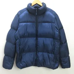 D■ユニクロ/UNIQLO ウルトラライトダウンボリュームジャケットJKT/■青系【XL】MENS/70C【中古】■