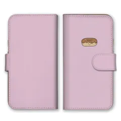 iPhone14 ケース 手帳型 アイフォン14 スマホケース 携帯ケース ドーナツ ドーナッツ ケーキ スイーツ デザート 可愛い シュール 面白い シンプル イラスト カラー05