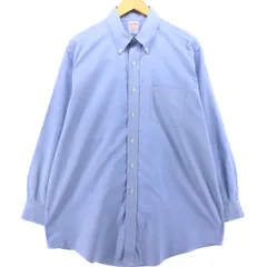 古着 ブルックスブラザーズ Brooks Brothers 346 長袖 ボタンダウンシャツ メンズL相当/eaa541750