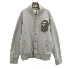 BAPE初期APE HEADスタジャン ベージュ/ホワイト Mサイズ - メルカリ