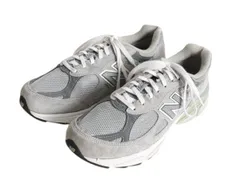 【お得なクーポン配布中!】 USA製 ★ ニューバランス W990GL3 スニーカー 8 1/2 レディース メンズ 25.5cm 程/ ランニング シューズ 990 V3 ヘリテージ モデル グレー
