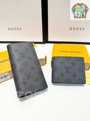 今日特価！LV グレーの短い折りたたみ財布 全国送料無料（一部除く）