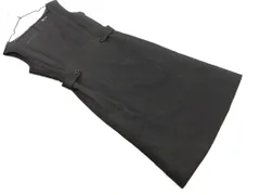 KUMIKYOKU 組曲 スクエアネック Aライン ワンピース size2/ダークグレー ■◆ レディース