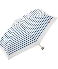 【数量限定】雨傘 Wpc. ハート刺繍ボーダーmini オフ 折りたたみ傘 レディース 晴雨兼用 フック付き 収納ケース 大きく開く 持ち運びに便利 飽きの来ないデザイン 通勤 通学 おしゃれ 可愛い 女性 302-126