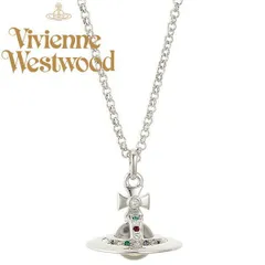 vivienne westwood ヴィヴィアン・ウエストウッド ネックレス シルバー仕上げ 立体オーヴ ラージオーヴ NEW TINY ORB 63020097-02P019 No-10