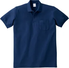 【新品】00100-VP/Printstar 5.8オンス T/Cポロシャツ/ネイビー　無地 半袖 メンズ レディース 吸汗速乾 通気性◎ 仕事 制服 ゴルフ　作業着　作業服　カジュアルポロ