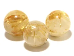 1粒売り ゴールドルチルクォーツ 5mm パワーストーン バラ売り 天然石 パワーストーン ばら売り ビーズ 穴あき 1玉売り