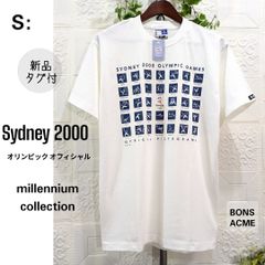 S■新品■シドニーオリンピック オフィシャル Tシャツ■2000 ミレニアム Y2K■アクメ／ボンズ■オーストラリア製■ホワイト