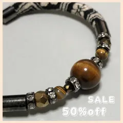 ⭐️感謝セール実施中⭐️新品 天然石 御守ブレスレット タイガーアイ