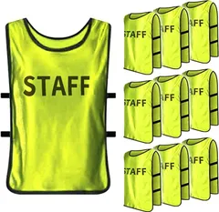 新品未使用 蛍光イエロー ビブス 10枚セット一般 通常ビブス1～10番10枚セットのネット通販＆ご注文 | サッカーや