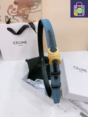 【今日特価】Celine セリーヌ 24 中号 デニムベルト