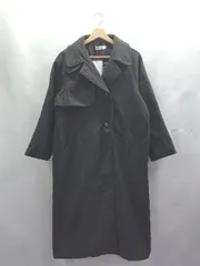 ◇ ⊇◎●未使用● JUNOAH ジュノア 長袖 ロングコート サイズM ブラック レディース E  【1504240020150】