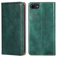 【特価セール】iPhone8 SE3 iPhone iPhone iPhone SE2 (エメラルドグリーン PinLiSheng 360度保護 4.7インチ対応 スタンド機能アイフォンse iPhone7) マグネット式 カード収納ケース PUレザー 携帯カ