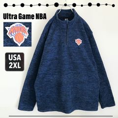 Ultra Game NBA 뉴욕 닉스 New York Knicks 양털 하프 Zip T 대리석 숲 USA 남성 2XL 2311N036