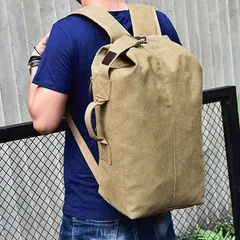 ミリタリーリュック バックパック 大容量リュックバック パック メンズバックパック キャンバス メンズ リュック 帆布 大容量 大開口式 旅行 防災用 カーキ グリーン ブラック 旅行かばん スポーツカバン