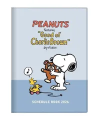 【中古】文房具その他 スヌーピー(テディベア) 手帳月間B6カバー2026 「PEANUTS(SNOOPY)」