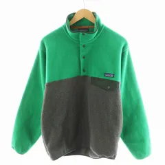 パタゴニア Patagonia シンチラスナップTプルオーバー Synchilla Snap-T Fleece Pullover フリースジャケット バイカラー S グレー 緑 グリーン 25450 /AN31