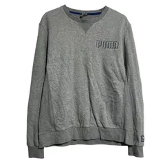 PUMA ロゴスウェット トレーナー プーマ M グレー プルオーバー 裏起毛 古着卸 アメリカ仕入 a612-6641
