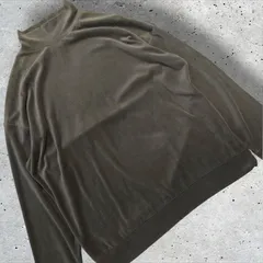 極美品 UNITED ARROWS & SONS ベロア モックネック カーキ オリーブ