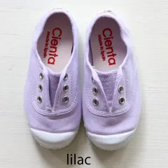 【新品・未使用】Cienta（シエンタ）スリッポン デッキシューズ lilac 21-28サイズ 70997 靴 キャンバス スニーカー