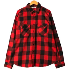 古着 70~80年代 ファイブブラザー Five Brother DAKOTA バッファローチェック 長袖 ヘビーネルチェックシャツ USA製/eaa545425