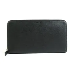 【未使用】プラダ　長財布　ラウンドジップ　オーガナイザー　ブラック　レザー PRADA - プラダ 長財布 ラウンド ジップ オーガナイザー