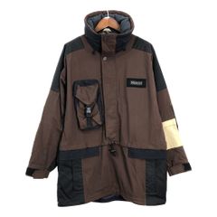 MARMOT マーモット ハーフジップ マウンテンパーカー アウトドア ブラウン (メンズ L) 中古 古着 R2551