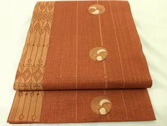 平和屋着物◎六通柄袋帯　舞蝶間道　正絹　逸品　AAAG0982Bsw