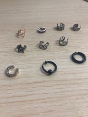 【在庫処分】 イヤーカフ フェイクピアス 10点セット メンズ fp-988