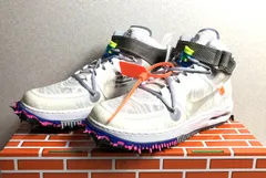 【DH731】NIKE×OFF-WHITE AIR FORCE 1 MID SP エアフォース1 ミッドカット スニーカー 27.5cm ホワイト