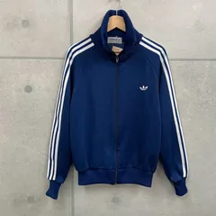 希少 レア adidas originais アディダス オリジナルス  80s 90s vintage old ヴィンテージ オールド トラックジャケット ジャージ 短丈トップス トレフォイル スリーストライプ ネイビー S〜Mサイズ相当 デサント製 日本製
