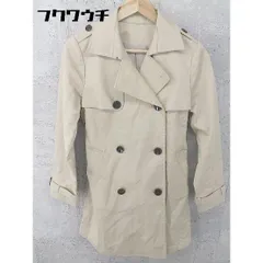 ■ ◎ mysty woman ミスティウーマン ウエストリボン付 長袖 トレンチ コート サイズM ベージュ レディース  【中古】 【1002802554834】のサムネイル