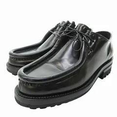 ディースクエアード DSQUARED2 チロリアンシューズ デッキシューズ 革靴 レザー ローファー 黒 ブラック 43 約27cm ■GY17 0603のサムネイル