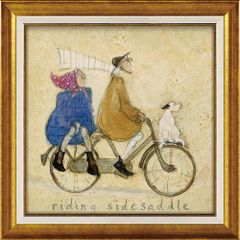 絵画 キャサリン ホワイト 桜色/インテリア 額入り 額装込 風景画 油絵