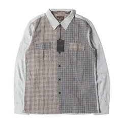 【新品】MR.OLIVE ミスターオリーブ シャツ ヘザーグレー ベージ サイズ:L | クレイジーパターン チェック ソフトフランネル シャツ (M-2353) | MADE IN JAPAN | トップス カジュアルシャツ 長袖【メンズ】