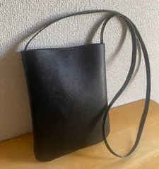 フェイクレザー シンプル ポシェット サコッシュ ミニショルダー ブラック 黒のサムネイル
