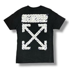 国内正規 OFF WHITE AIRPORT TAPE エアポート テープ プリント Tシャツ OMAA027S20185003 オフホワイト ブラック M 79732A1のサムネイル